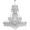 Crystorama Maria Theresa 64'' Chandelier in Polished Chrome - Front View