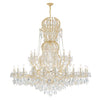 Crystorama Maria Theresa 64'' Chandelier in Gold - Front View