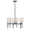 4466BK Beaumont 6 Light Chandelier|Main Image