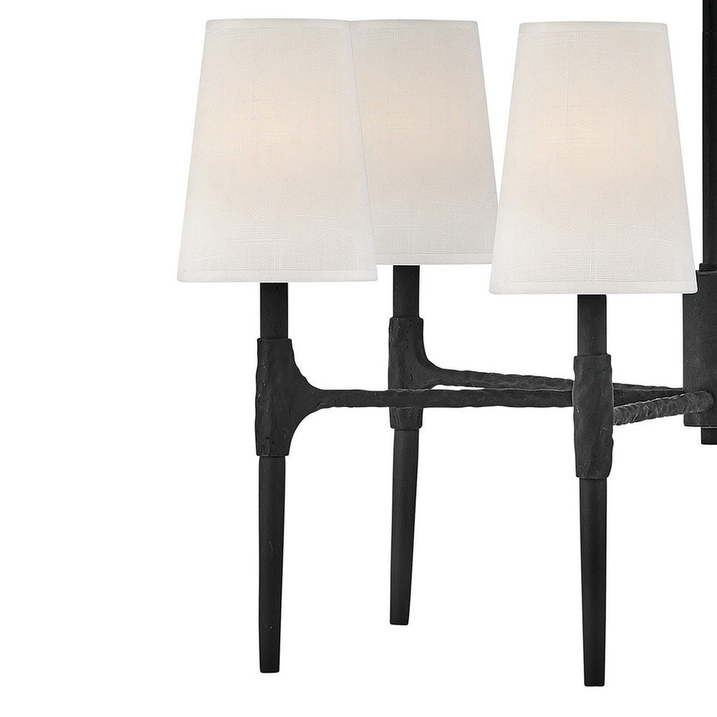 4466BK Beaumont 6 Light Chandelier|Alternate Image