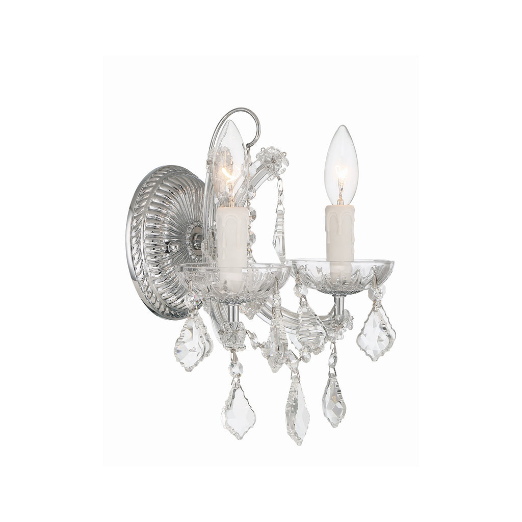Crystorama Maria Theresa 10.5'' Sconce in Polished Chrome - Additional View