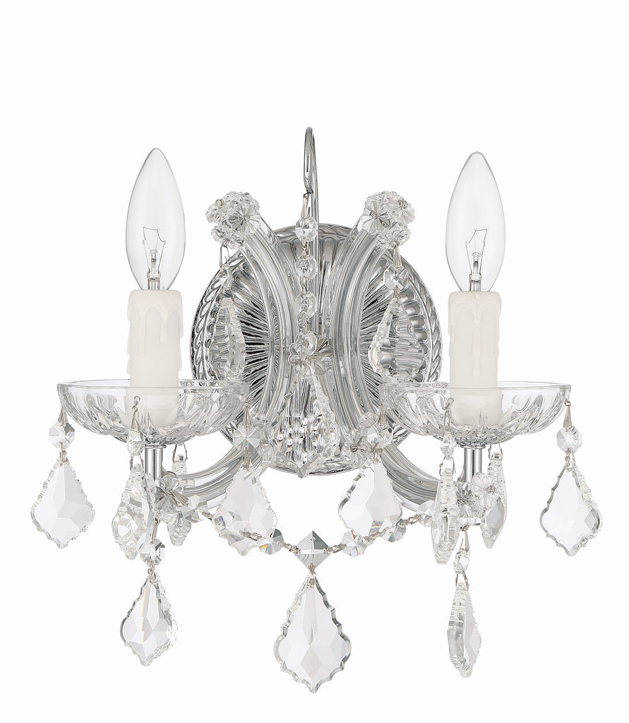 Crystorama Maria Theresa 10.5'' Sconce in Polished Chrome - Additional View