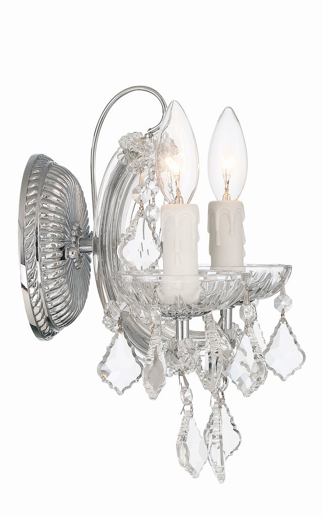 Crystorama Maria Theresa 10.5'' Sconce in Polished Chrome - Additional View