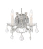 Crystorama Maria Theresa 10.5'' Sconce in Polished Chrome - Front View