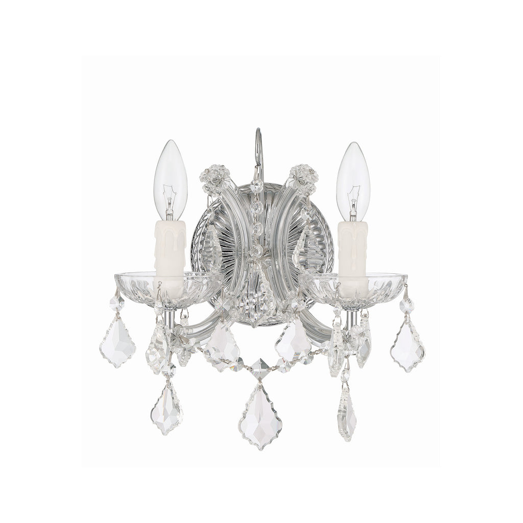 Crystorama Maria Theresa 10.5'' Sconce in Polished Chrome - Additional View