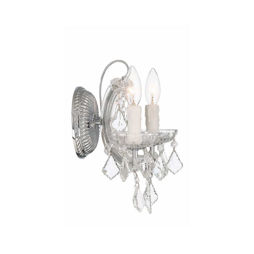 Crystorama Maria Theresa 10.5'' Sconce in Polished Chrome - Additional View
