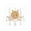 Crystorama Maria Theresa 10.5'' Sconce in Gold - Front View