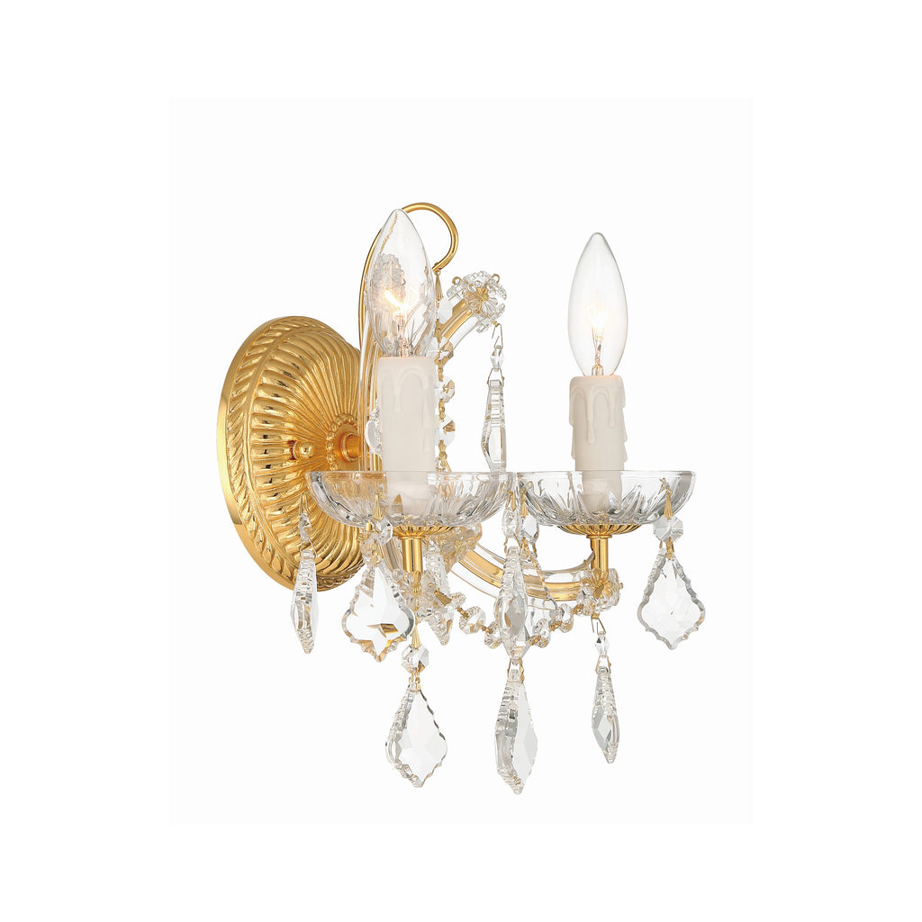 Crystorama Maria Theresa 10.5'' Sconce in Gold - Additional View