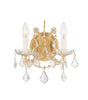 Crystorama Maria Theresa 10.5'' Sconce in Gold - Front View