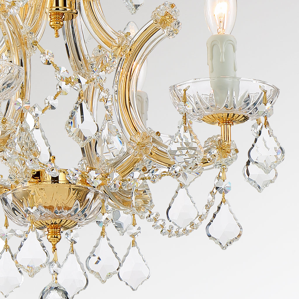 Crystorama Maria Theresa 16.5'' Chandelier in Gold - Additional View