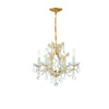 Crystorama Maria Theresa 16.5'' Chandelier in Gold - Front View