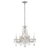 Crystorama Maria Theresa 20'' Chandelier in Polished Chrome - Front View