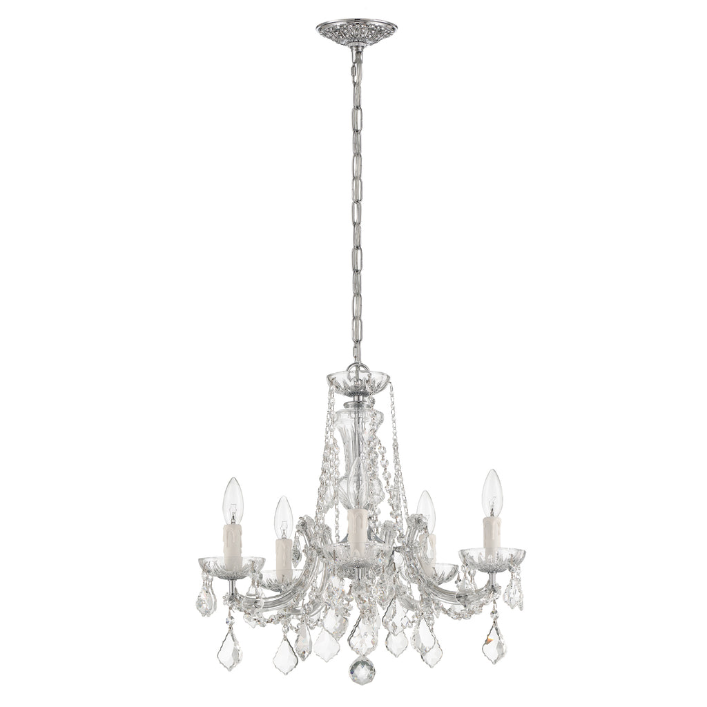 Crystorama Maria Theresa 20'' Chandelier in Polished Chrome - Additional View