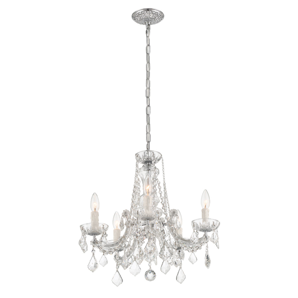 Crystorama Maria Theresa 20'' Chandelier in Polished Chrome - Additional View