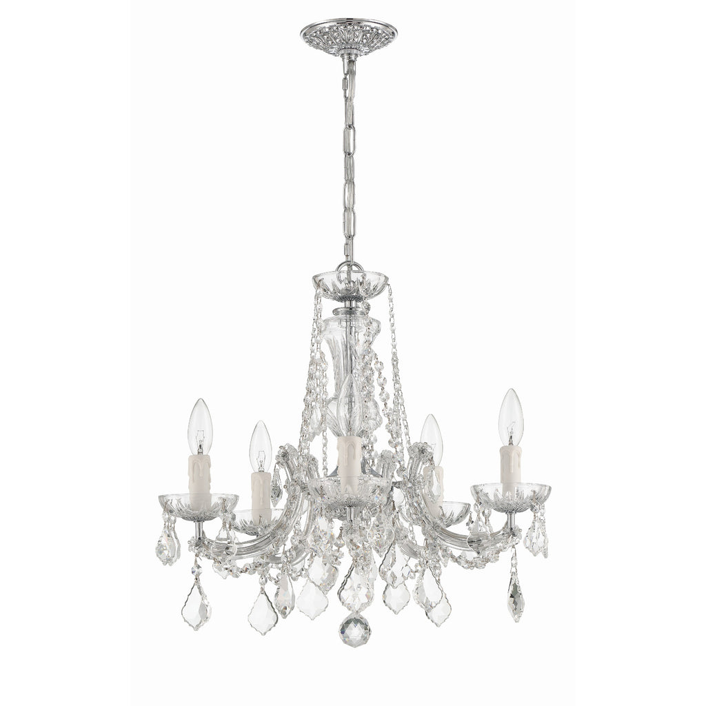 Crystorama Maria Theresa 20'' Chandelier in Polished Chrome - Additional View