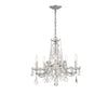 Crystorama Maria Theresa 20'' Chandelier in Polished Chrome - Front View