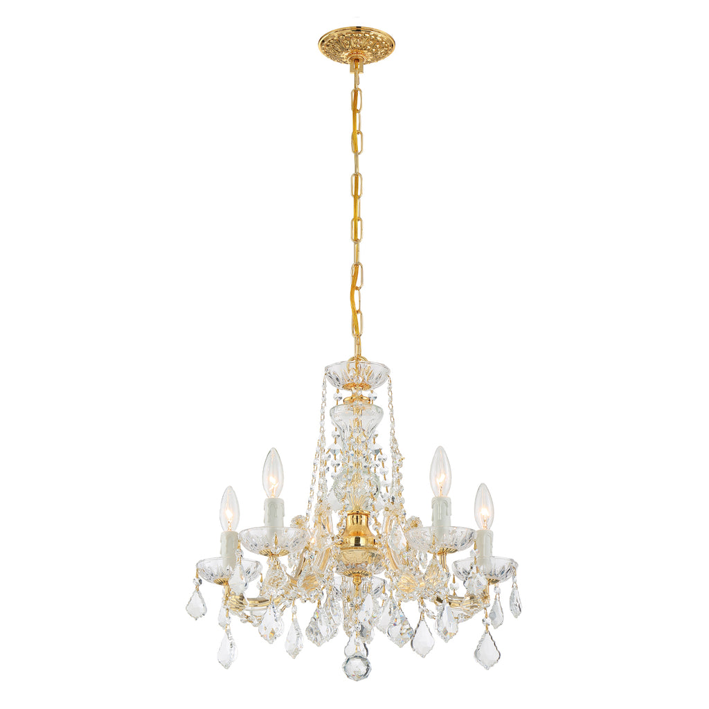 Crystorama Maria Theresa 20'' Chandelier in Gold - Additional View