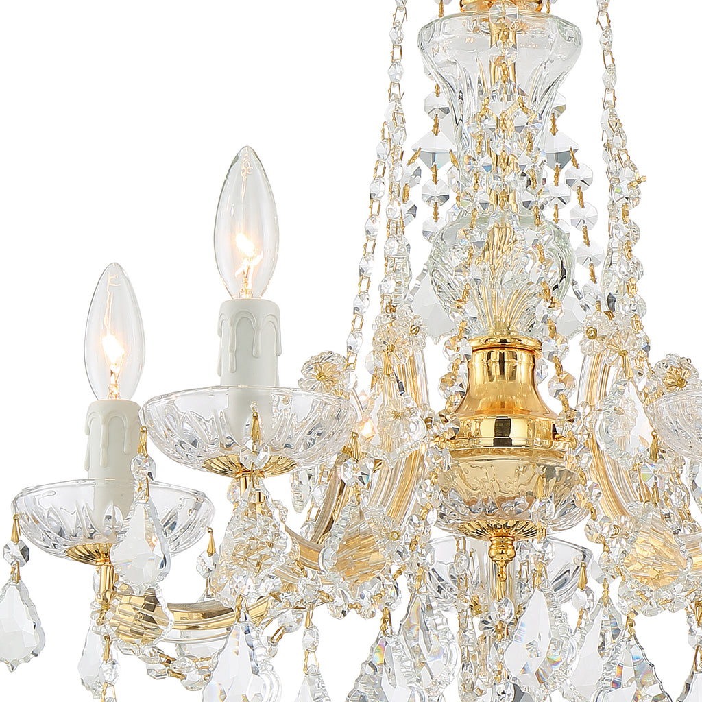 Crystorama Maria Theresa 20'' Chandelier in Gold - Additional View