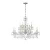 Crystorama Maria Theresa 29'' Chandelier in Polished Chrome - Front View