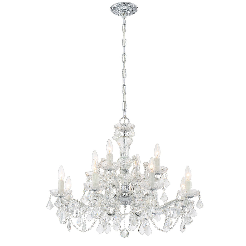 Crystorama Maria Theresa 29'' Chandelier in Polished Chrome - Additional View