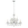 Crystorama Maria Theresa 29'' Chandelier in Polished Chrome - Front View