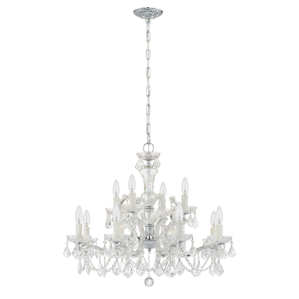 Crystorama Maria Theresa 29'' Chandelier in Polished Chrome - Additional View