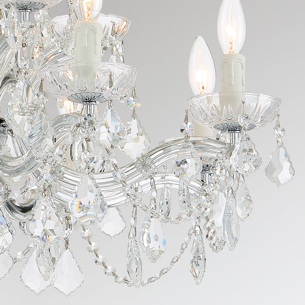 Crystorama Maria Theresa 29'' Chandelier in Polished Chrome - Additional View