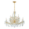 4479-GD-CL-I Maria Theresa 12 Light Chandelier | Main Image