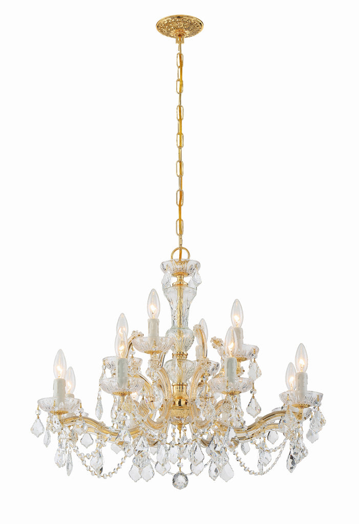 4479-GD-CL-I Maria Theresa 12 Light Chandelier | Alternate Image