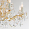 Crystorama Maria Theresa 29'' Chandelier in Gold - Additional View