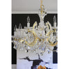 Crystorama Maria Theresa 29'' Chandelier in Gold - Lifestyle View