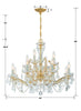 4479-GD-CL-I Maria Theresa 12 Light Chandelier | Dimensions Image