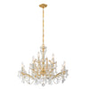 Crystorama Maria Theresa 29'' Chandelier in Gold - Additional View