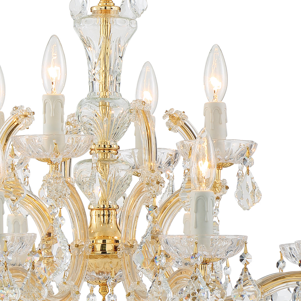 4479-GD-CL-MWP Maria Theresa 12 Light Chandelier | Alternate Image