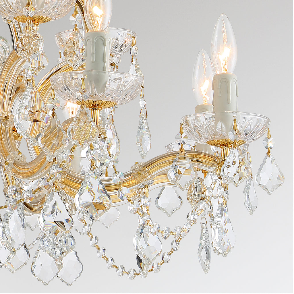 Crystorama Maria Theresa 29'' Chandelier in Gold - Additional View