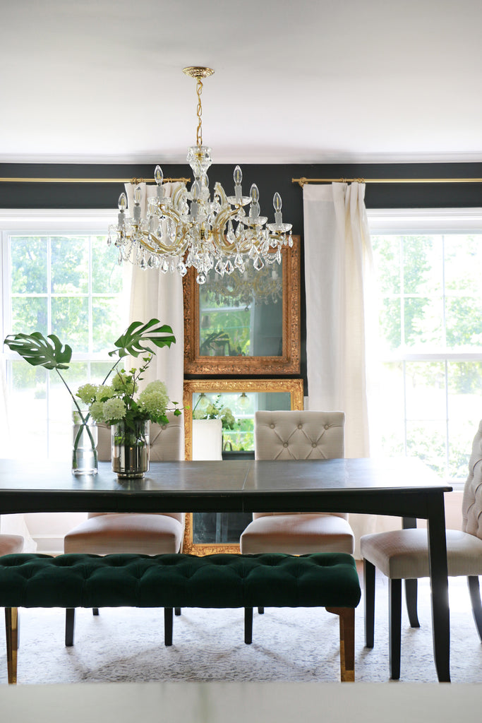 Crystorama Maria Theresa 29'' Chandelier in Gold - Lifestyle View