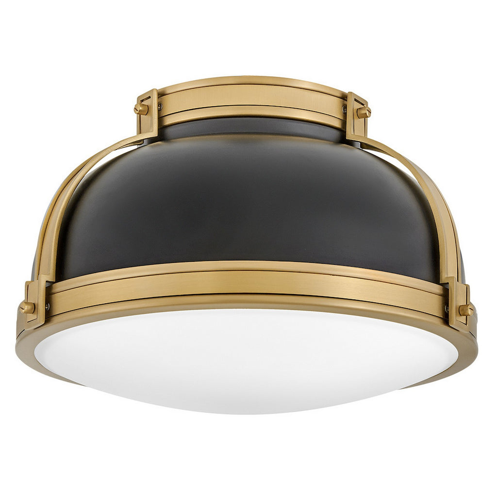 46351BK-LCB Barton 2 Light Industrial Flush Mount | Alternate Image