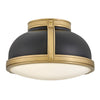 46351BK-LCB Barton 2 Light Industrial Flush Mount | Alternate Image