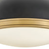 46351BK-LCB Barton 2 Light Industrial Flush Mount | Alternate Image