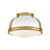 46351BK-LCB Barton 2 Light Industrial Flush Mount Main Image