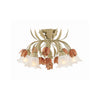 Crystorama Southport 22'' Semi Flush Mount in Sage Rose - Additional View