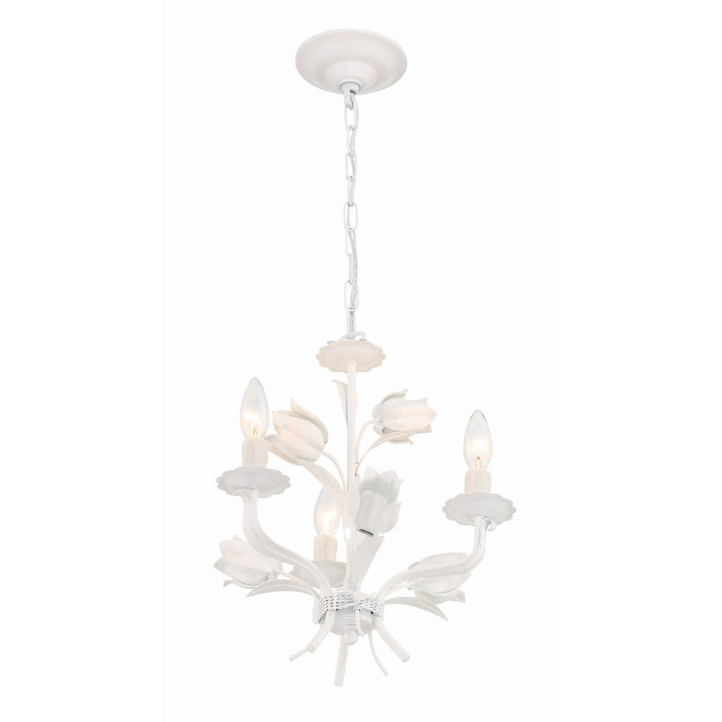 Crystorama Southport 14'' Chandelier in Wet White - Additional View