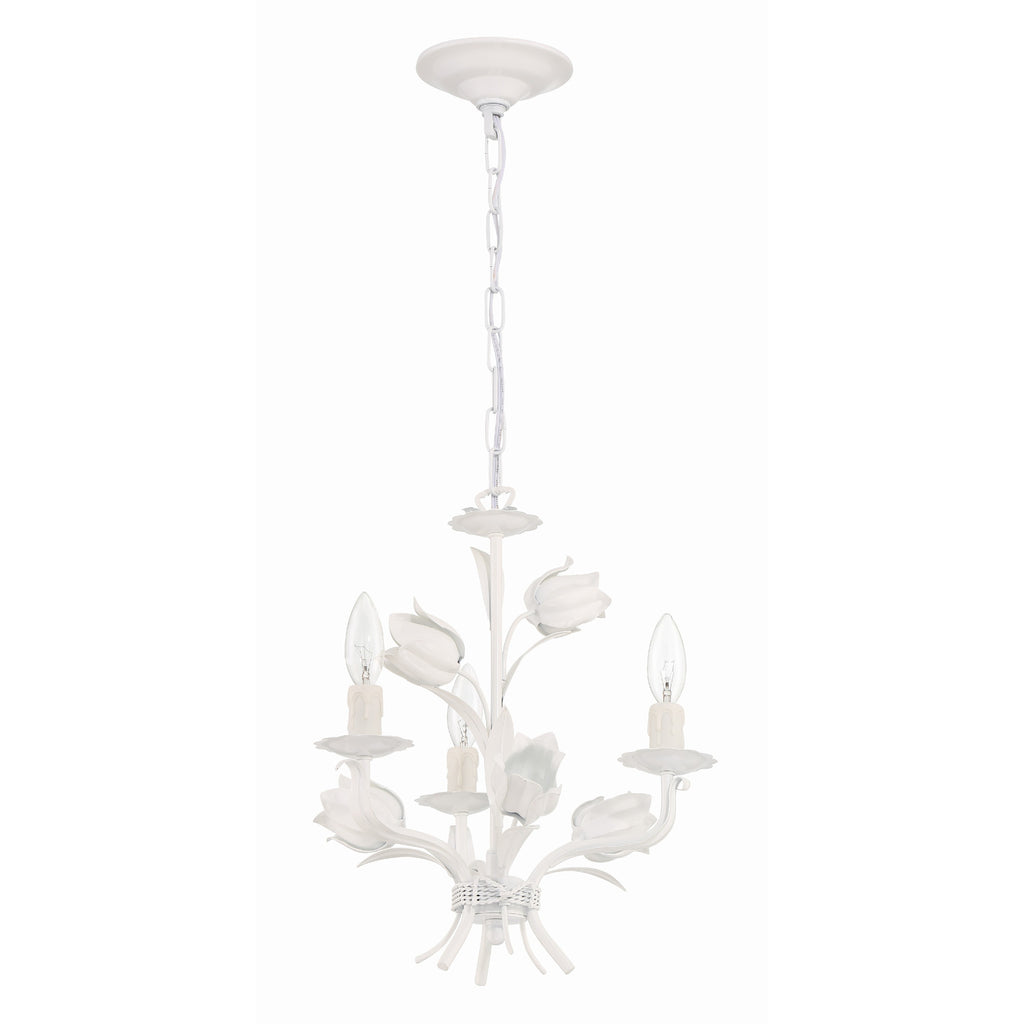 Crystorama Southport 14'' Chandelier in Wet White - Additional View