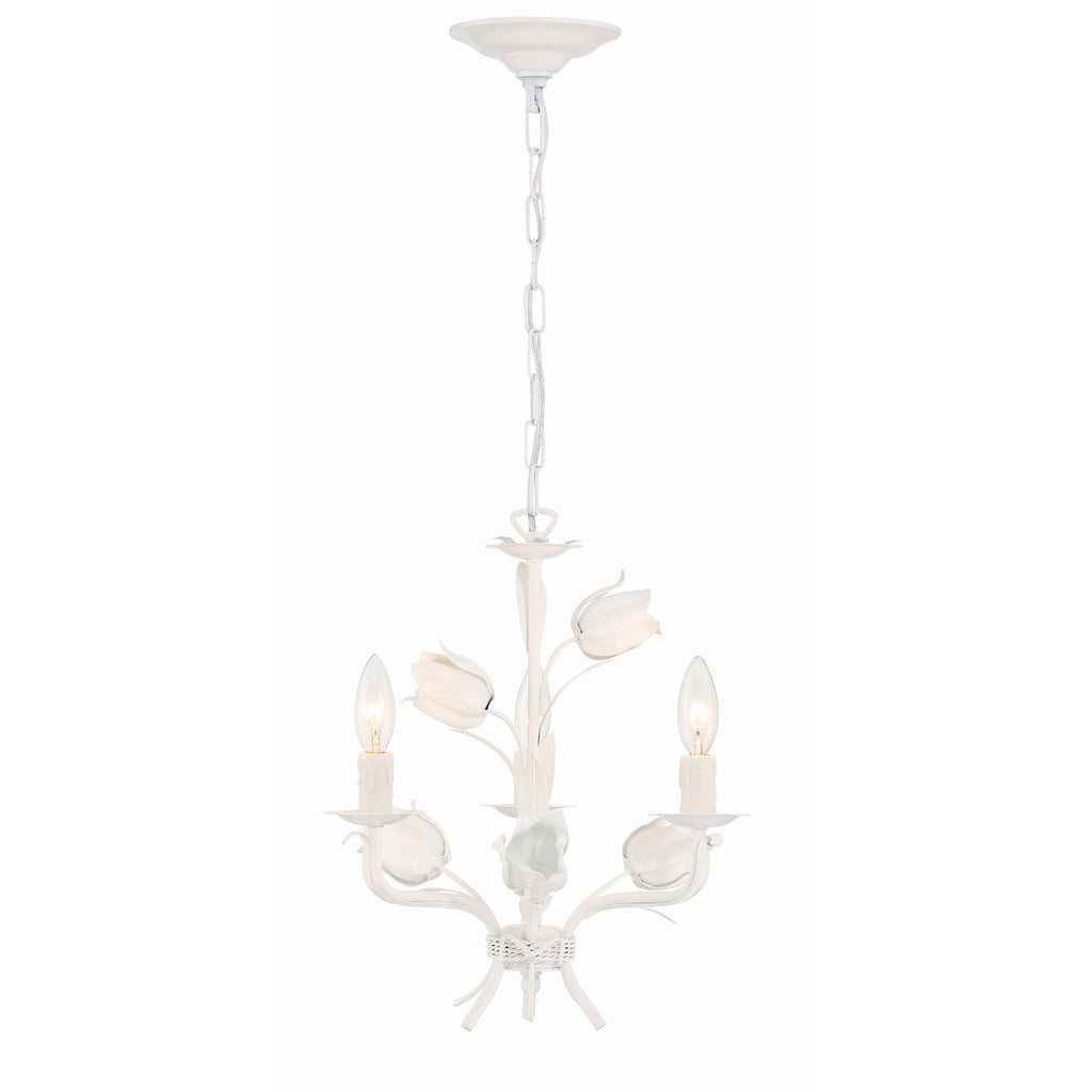 Crystorama Southport 14'' Chandelier in Wet White - Additional View