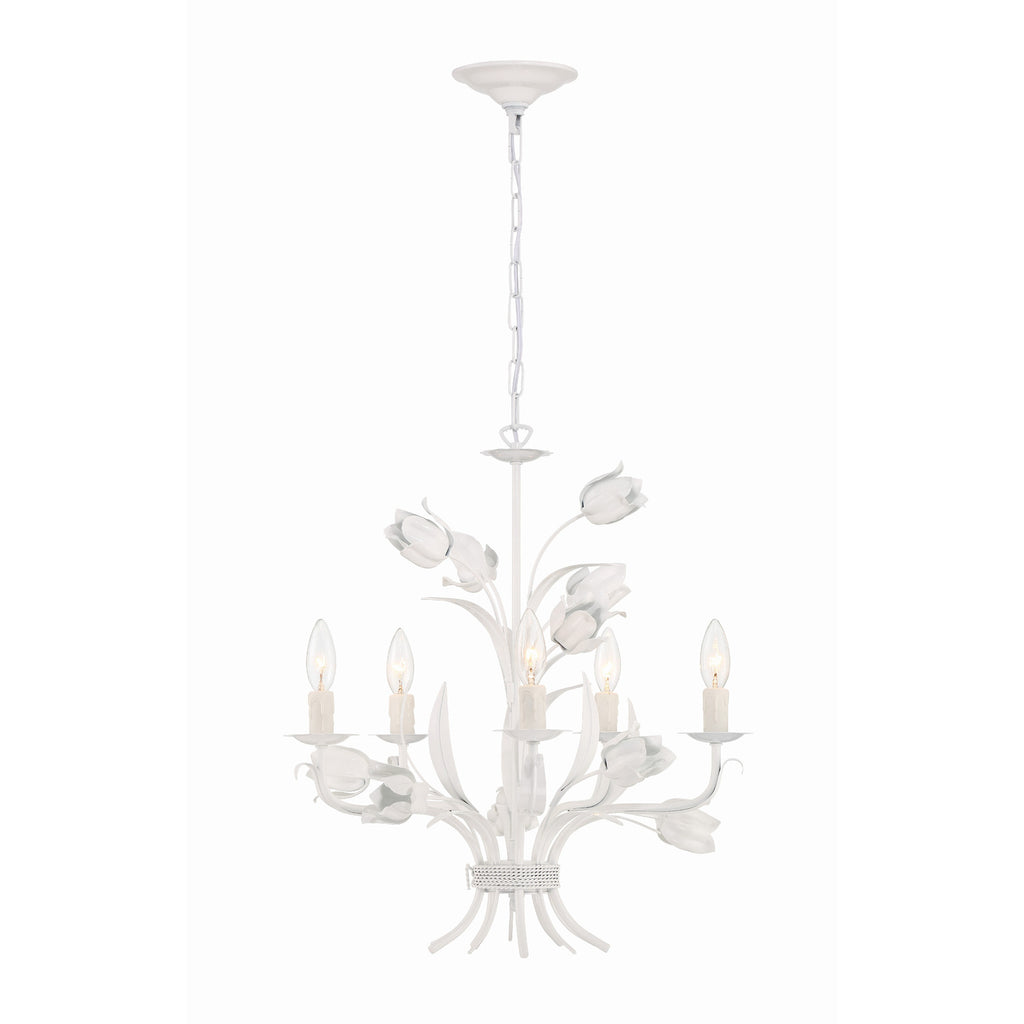 Crystorama Southport 20'' Chandelier in Wet White - Additional View