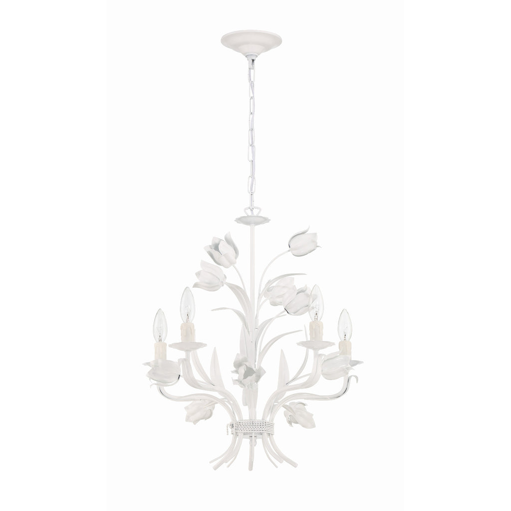 Crystorama Southport 20'' Chandelier in Wet White - Additional View