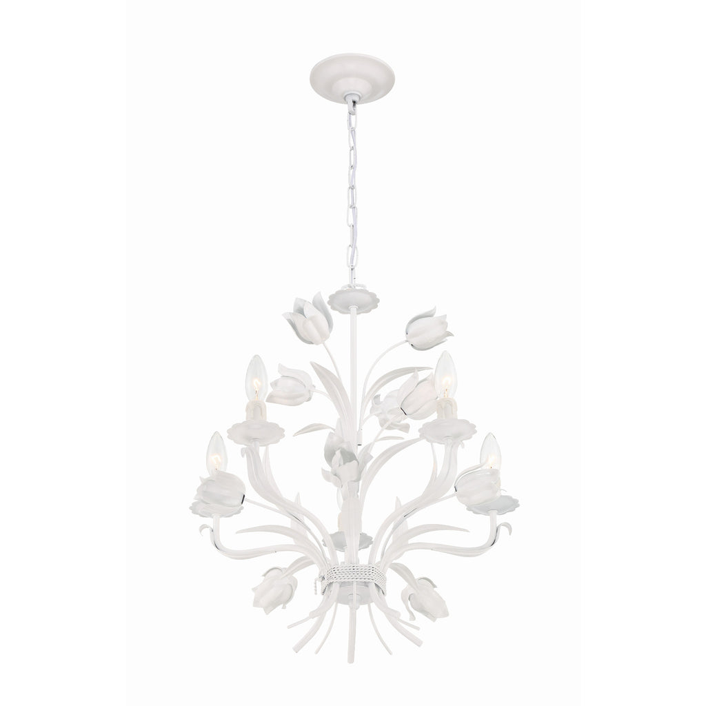 Crystorama Southport 20'' Chandelier in Wet White - Additional View