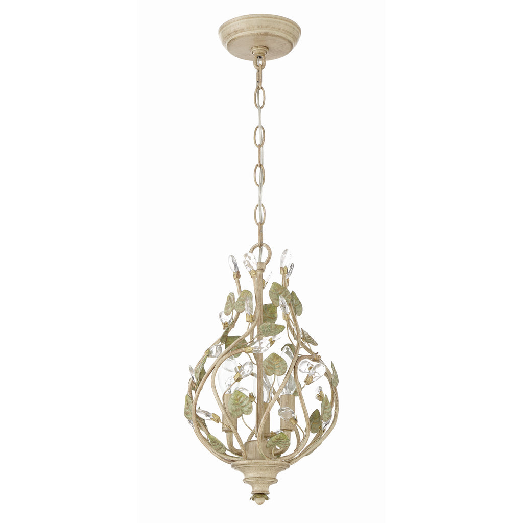 Crystorama Josie 9'' Chandelier in Champagne Green Tea - Additional View