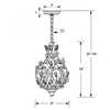 Crystorama Josie 9'' Chandelier - Product Dimensions