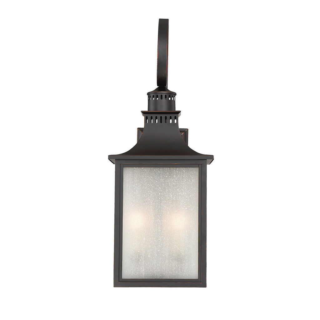 SoHo Chic Modern Farmhouse Outdoor Wall Lantern | English Bronze | Main View